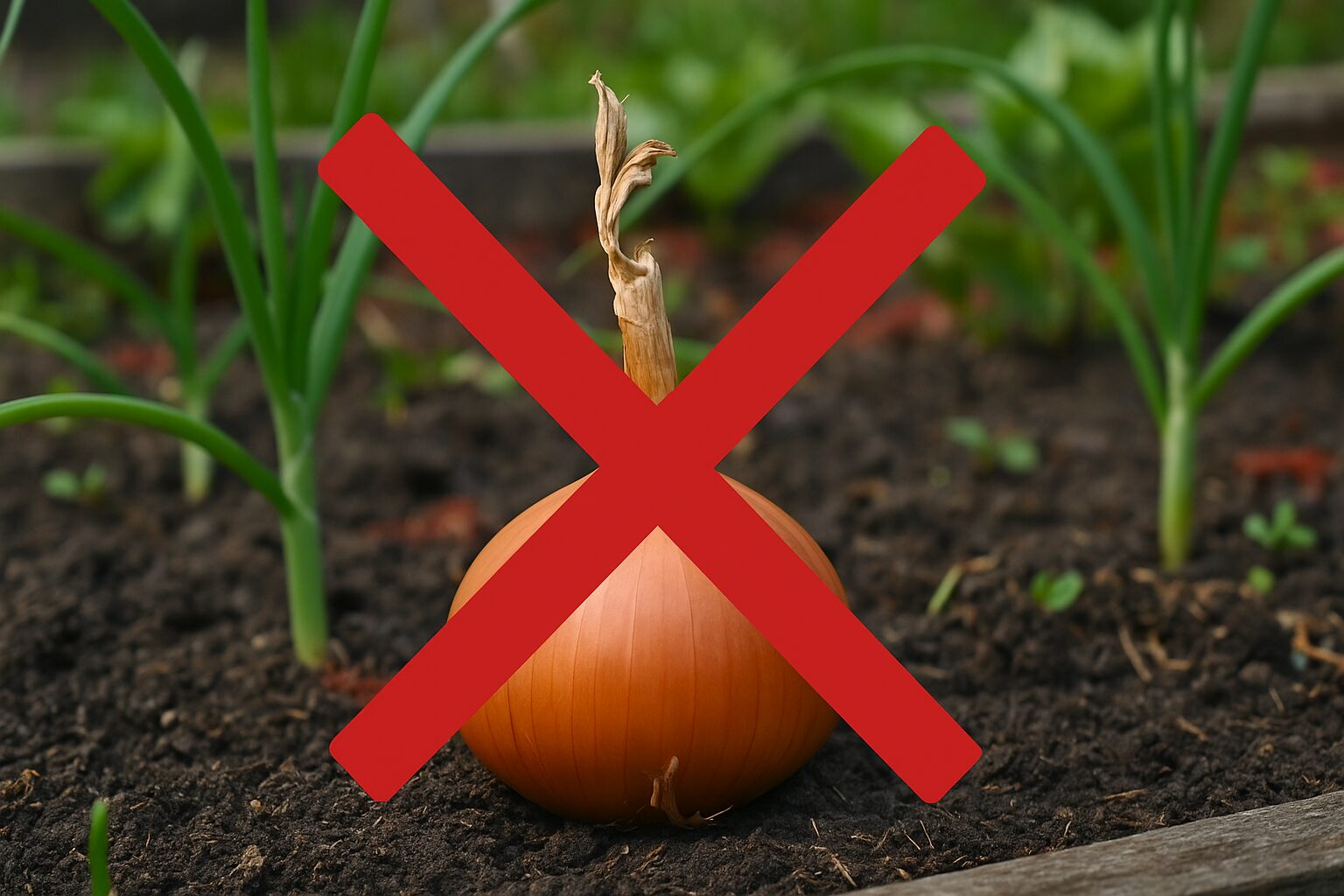 玉ねぎを庭に植えてはいけない?理由と対策