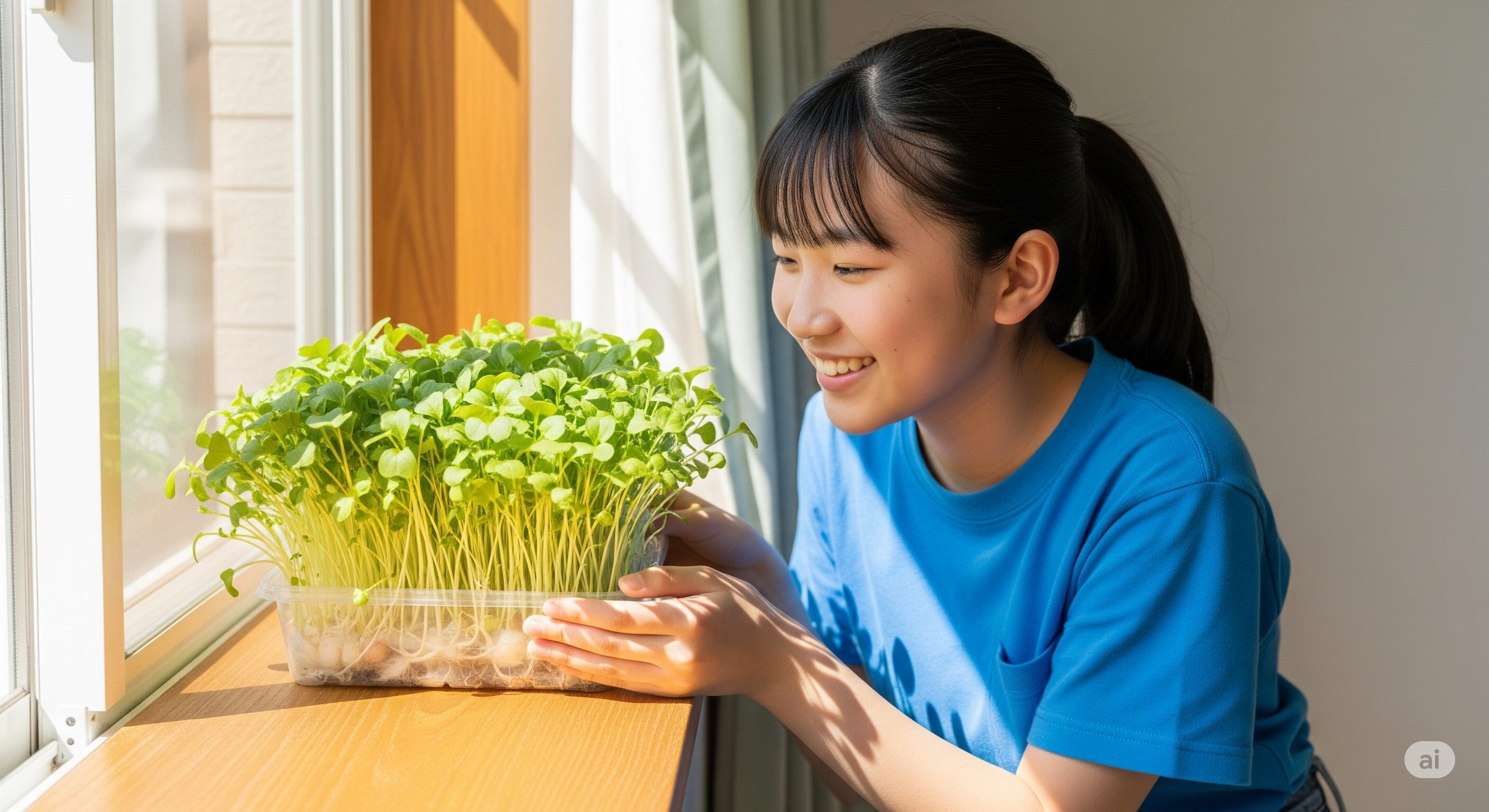 かいわれ大根の育て方を中学生でも理解