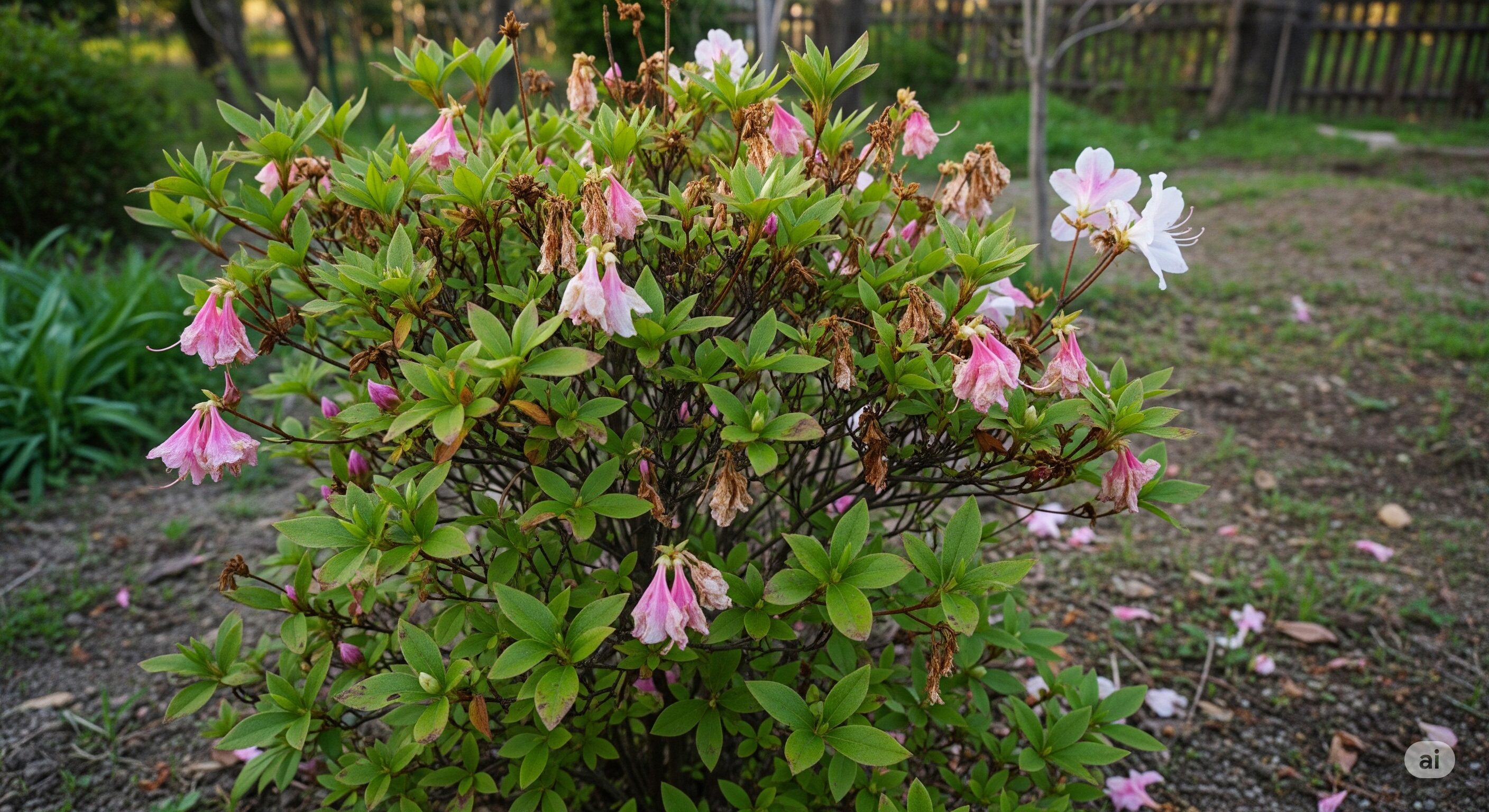 新しい花芽が出にくくなり花付きが悪化する