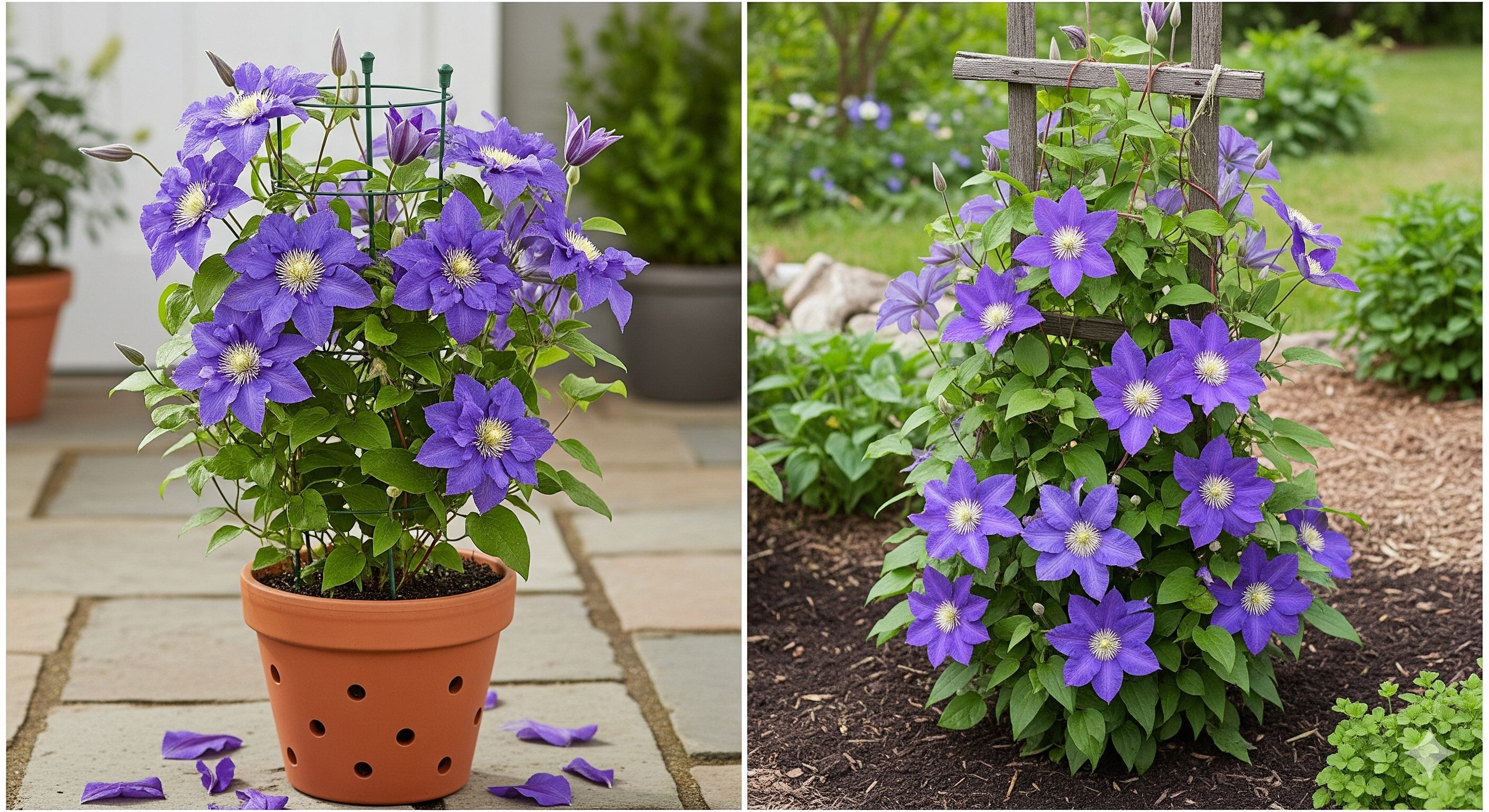 クレマチスは鉢植えか地植えかどちらが良い？