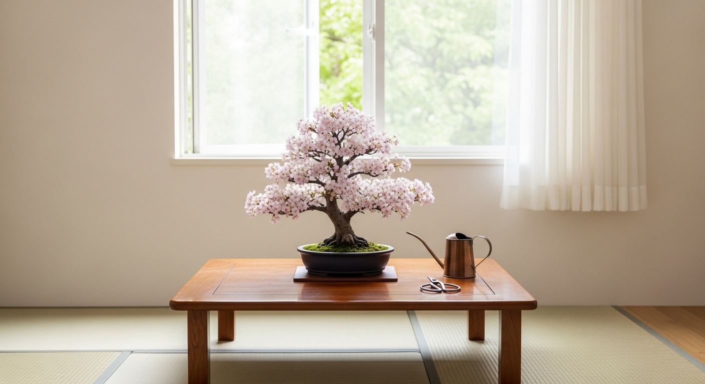 桜の盆栽を室内で育てる基本