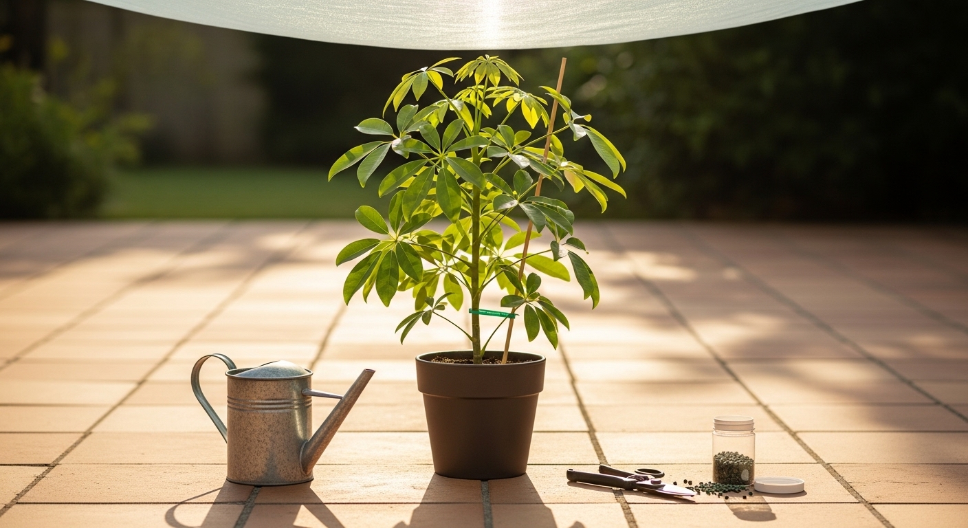 カポックを屋外で育てる際の管理方法
