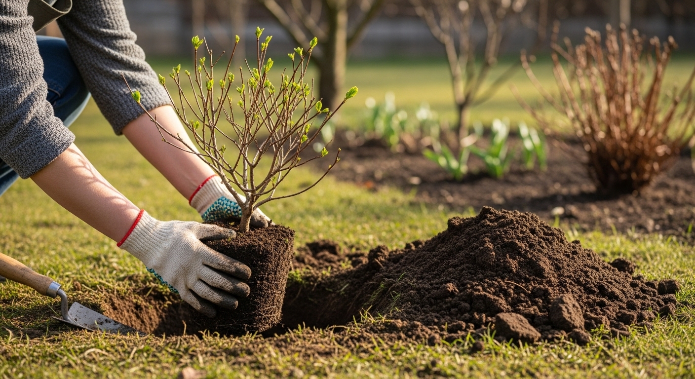 アジサイの植え替え時期と地植えの基本