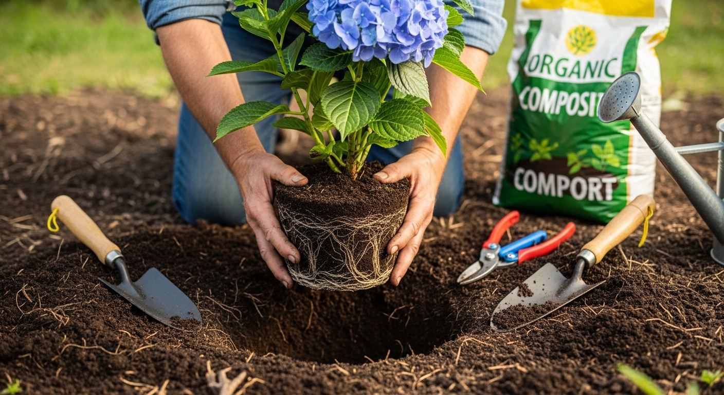 鉢植えから地植えへの移行手順