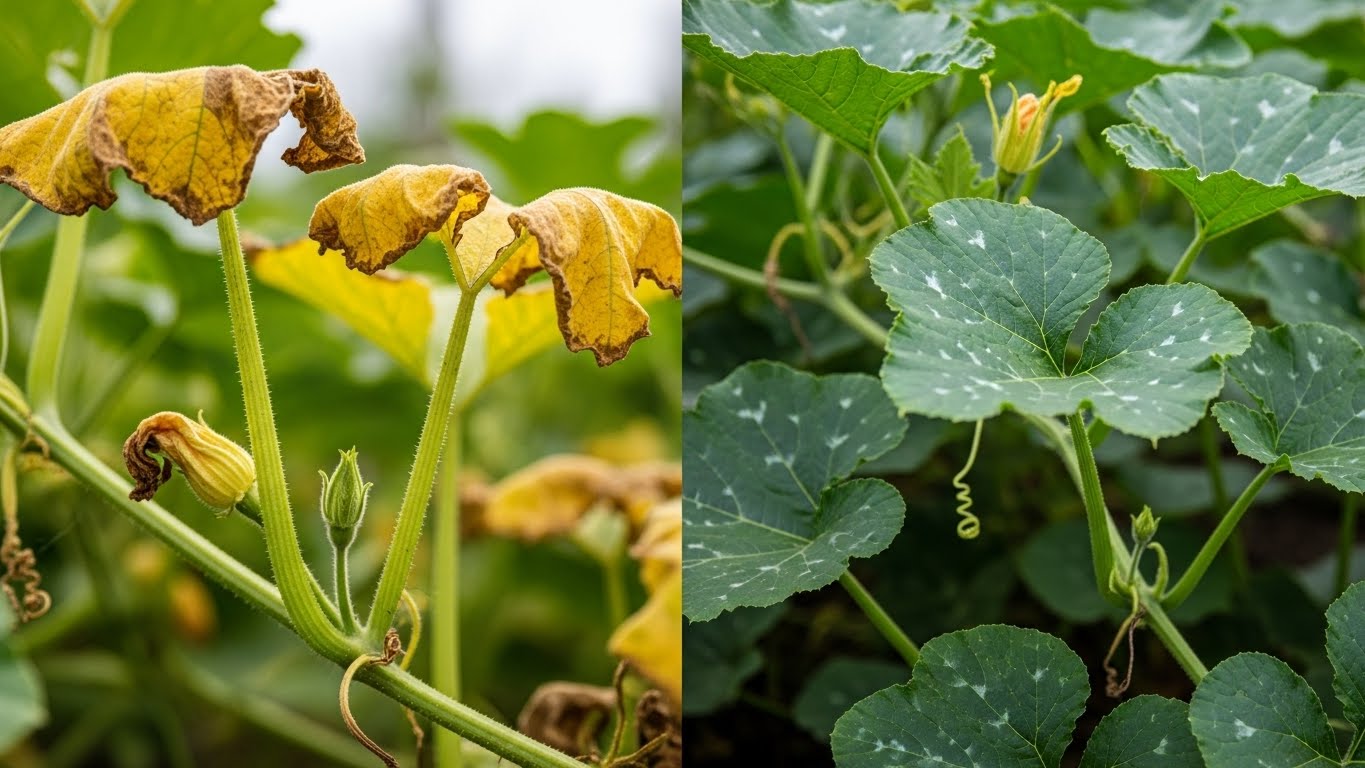 かぼちゃの肥料不足のサインは？