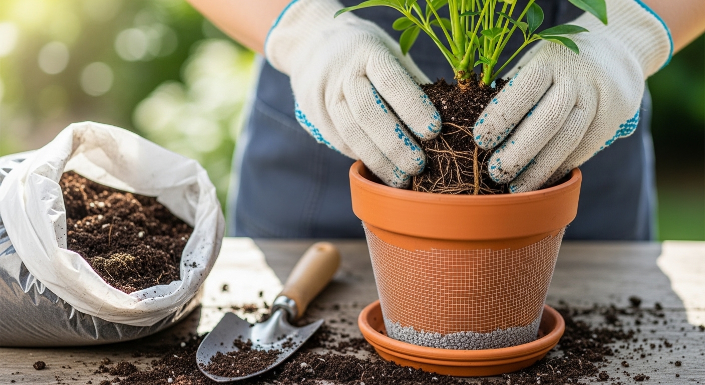カポックの植え替え時期と手順