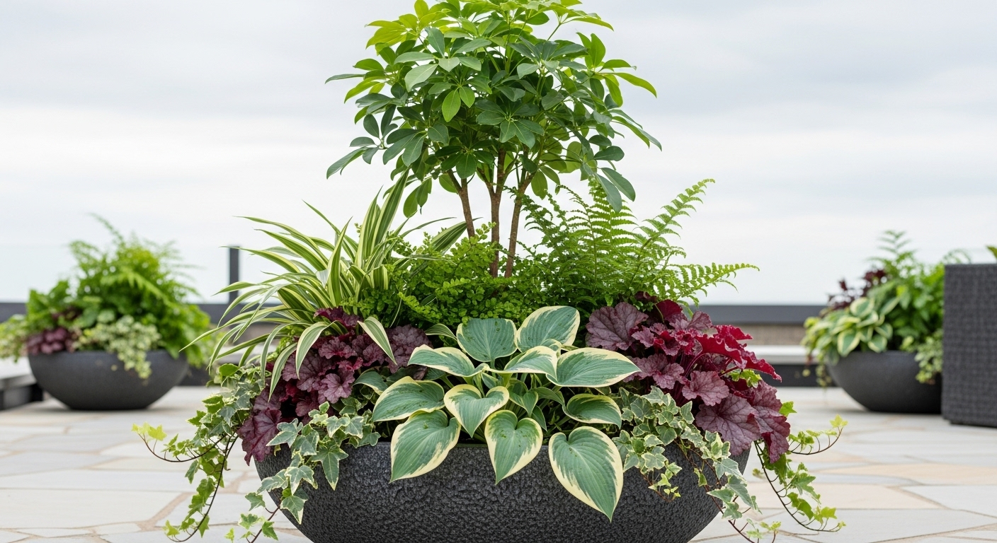 屋外でカポックを寄せ植えにするコツ