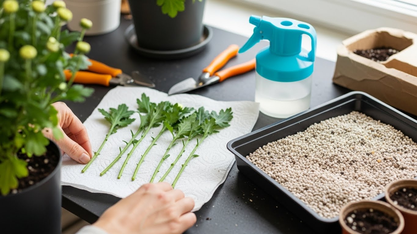 翌年も収穫するための株分け・挿し芽