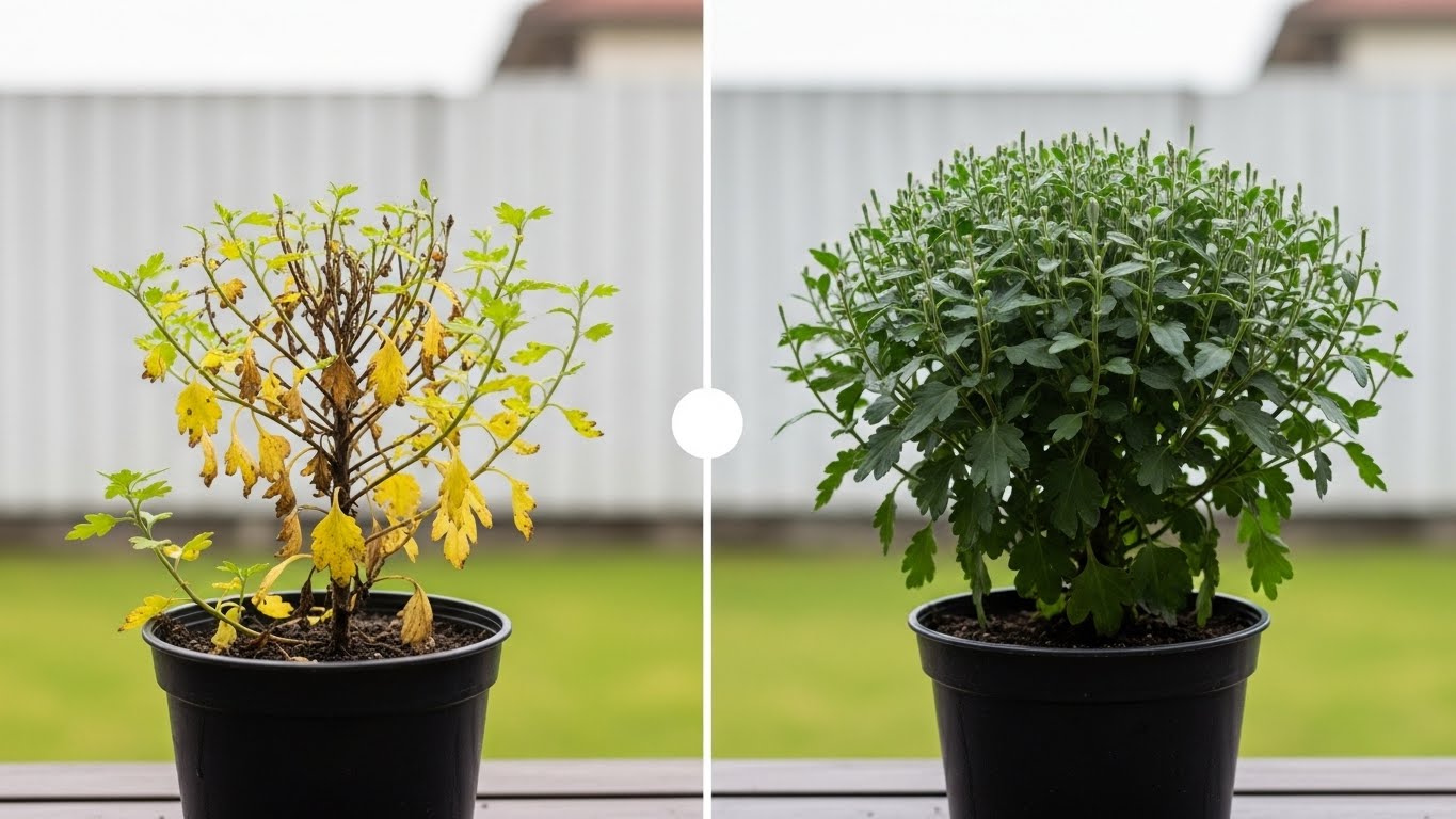 食用菊を栽培し花を収穫した後の手入れを怠ると？