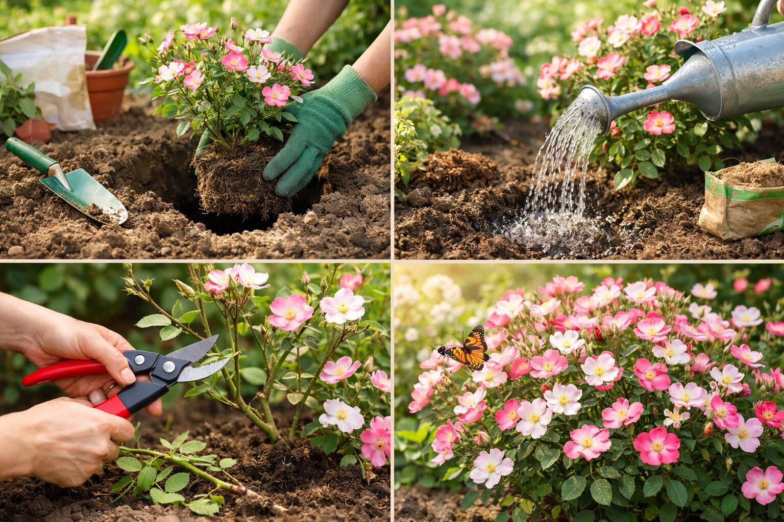 バラ・バレリーナの育て方完全ガイド｜剪定と誘引のコツ