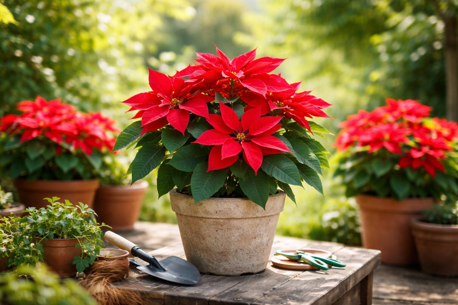 ポインセチアの育て方｜外で管理する条件と注意点を解説