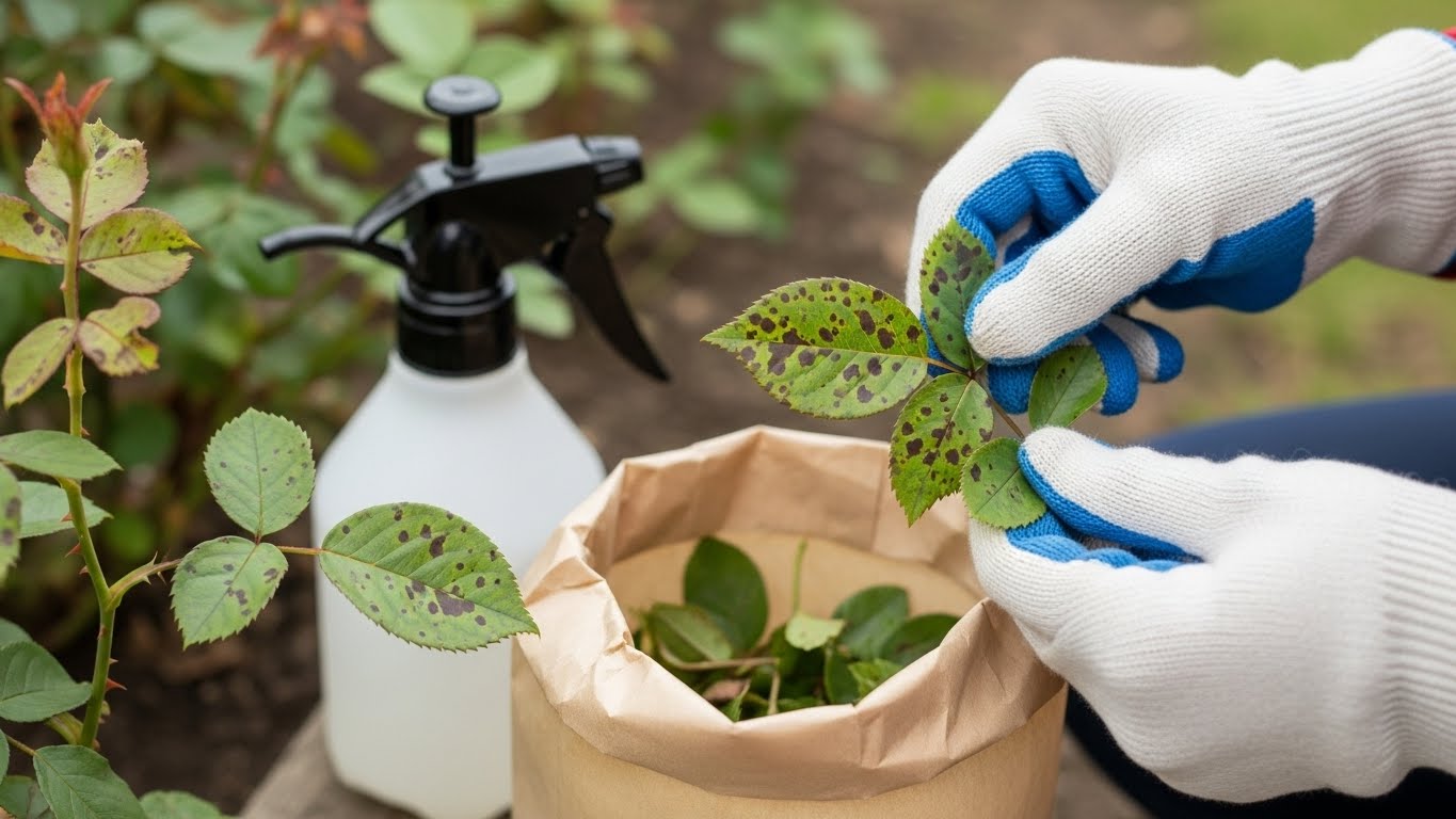 うどんこ病や黒星病を防ぐ病害虫対策