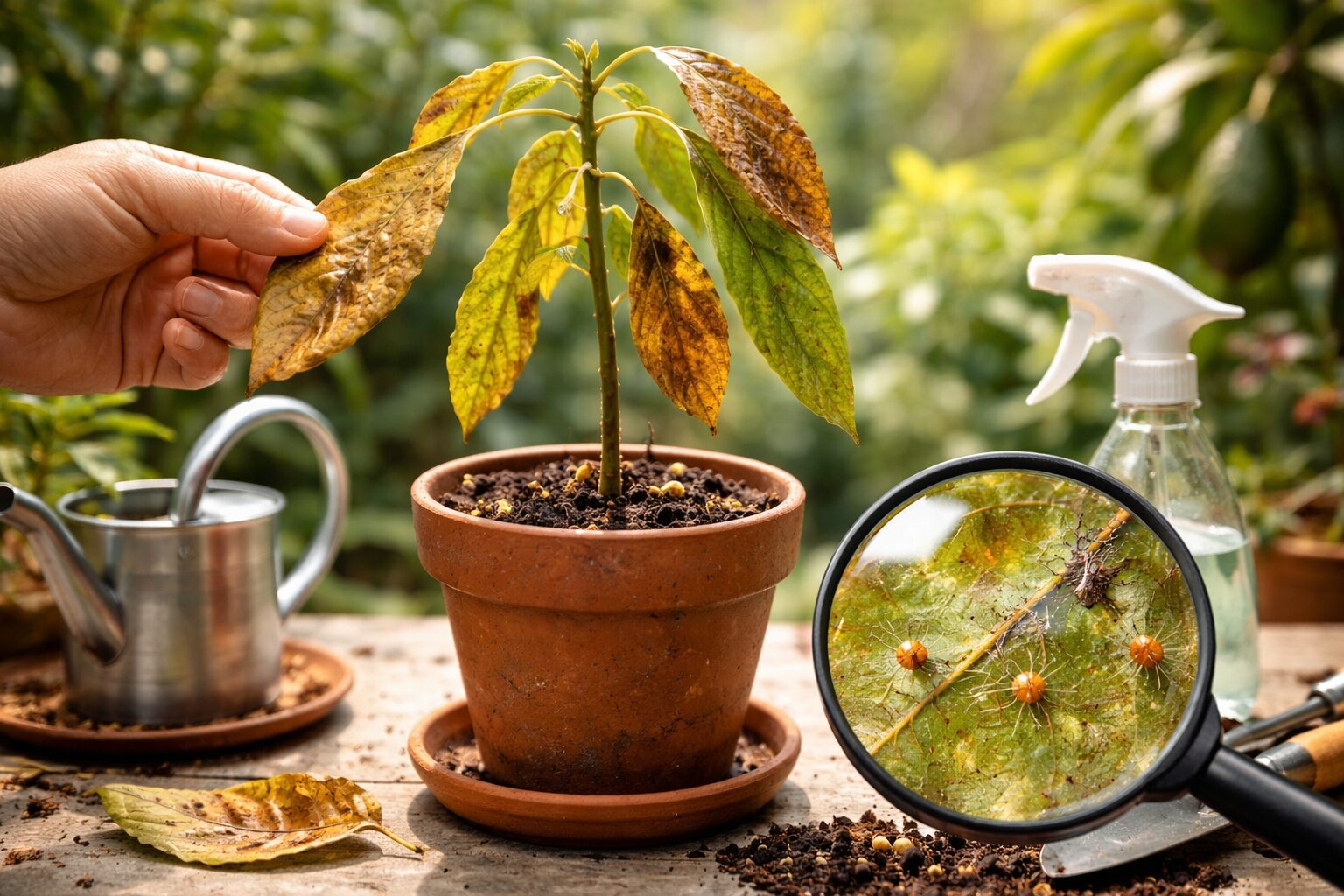 アボカドの育て方で葉が枯れる原因と対策を徹底解説