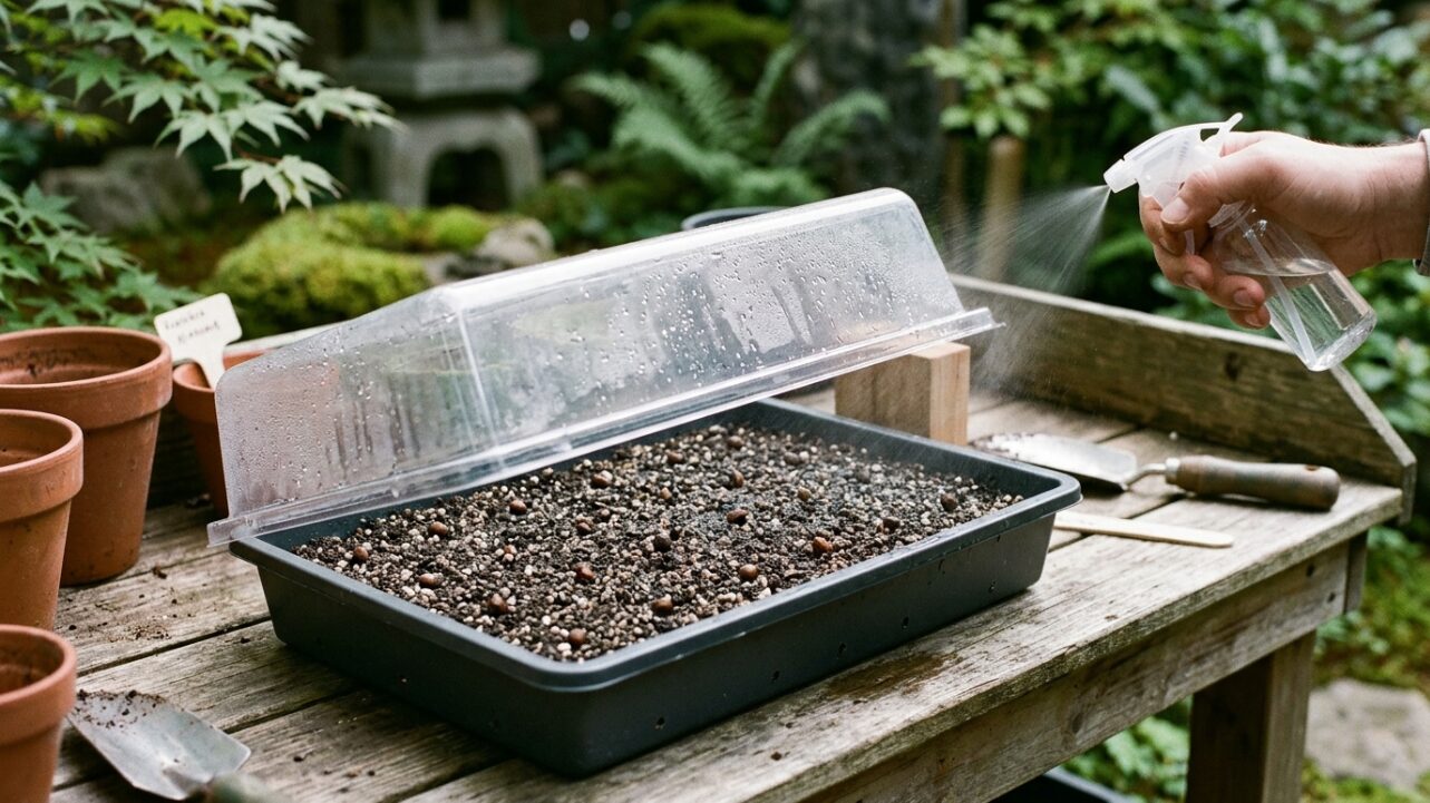 発芽までの水やりと湿度管理のポイント