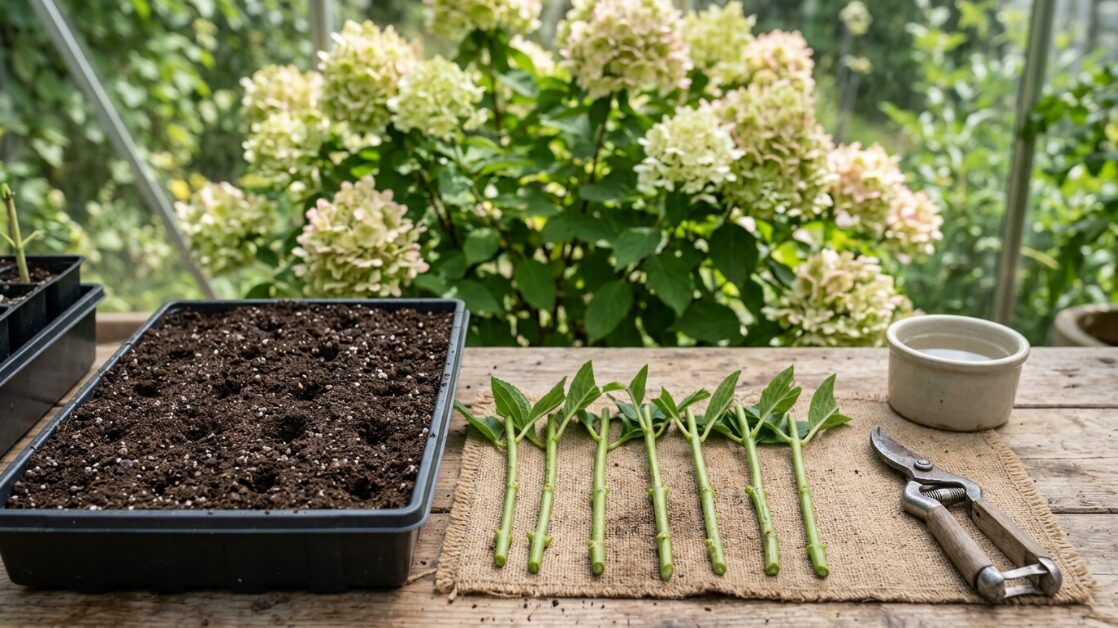 挿し木で増やす手順と時期紫陽花