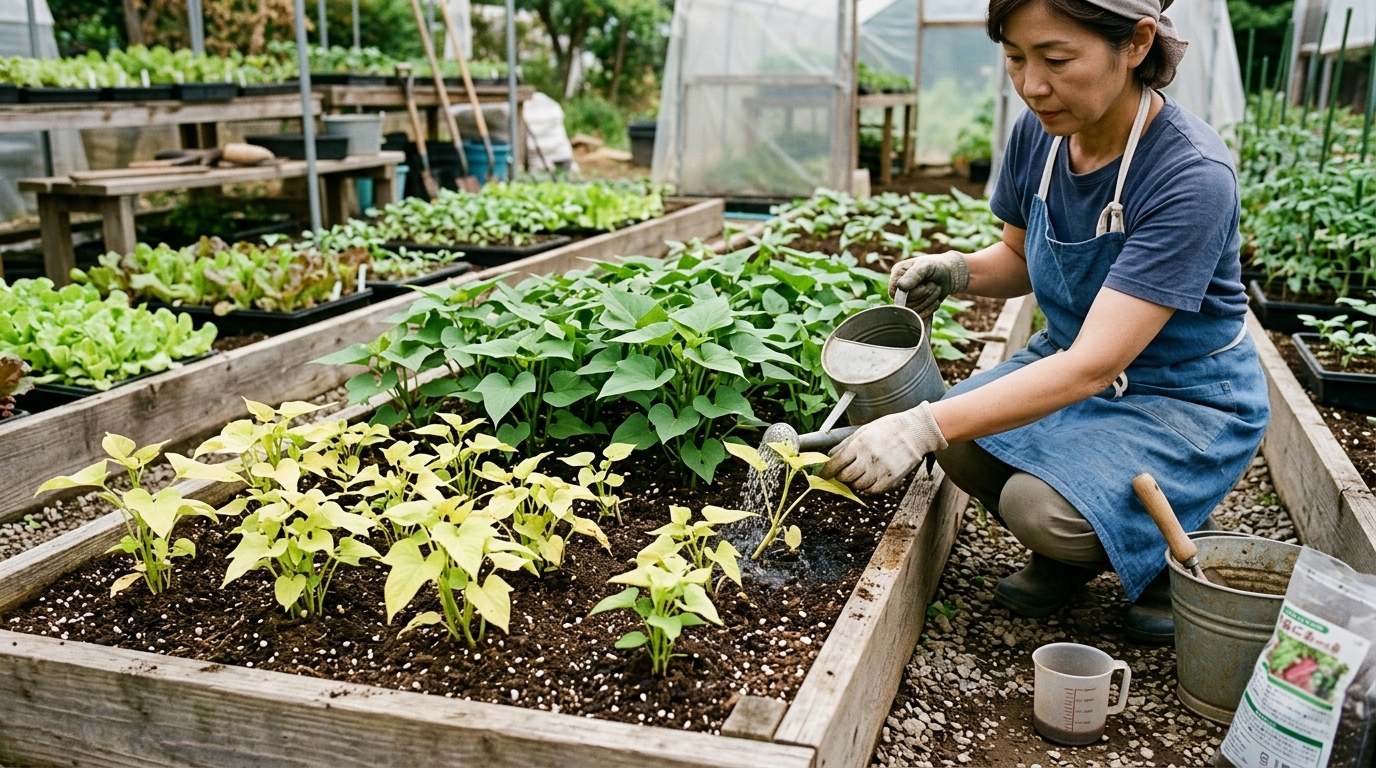 苗が黄色くなる栄養不足の改善策