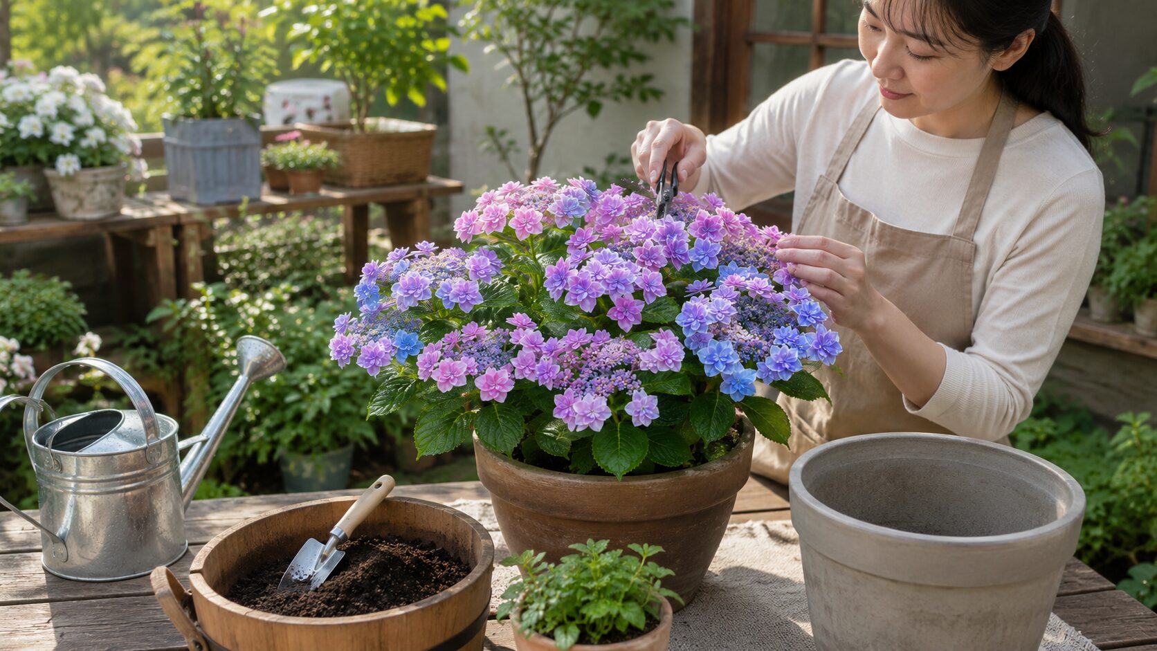 紫陽花コンペイトウの育て方の手順とコツ
