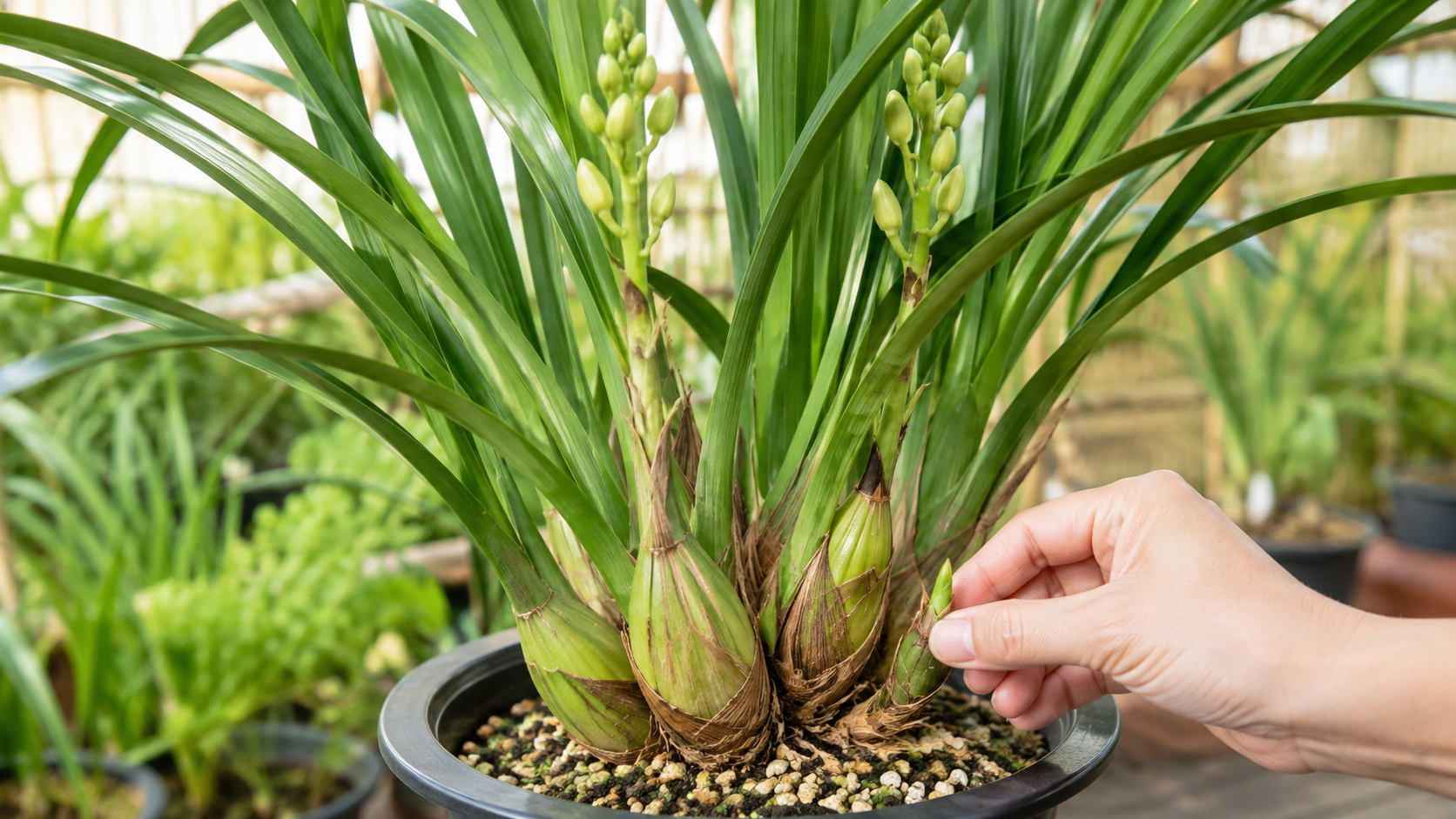 シンビジウムの育て方｜芽かきの時期と花芽の見分け方